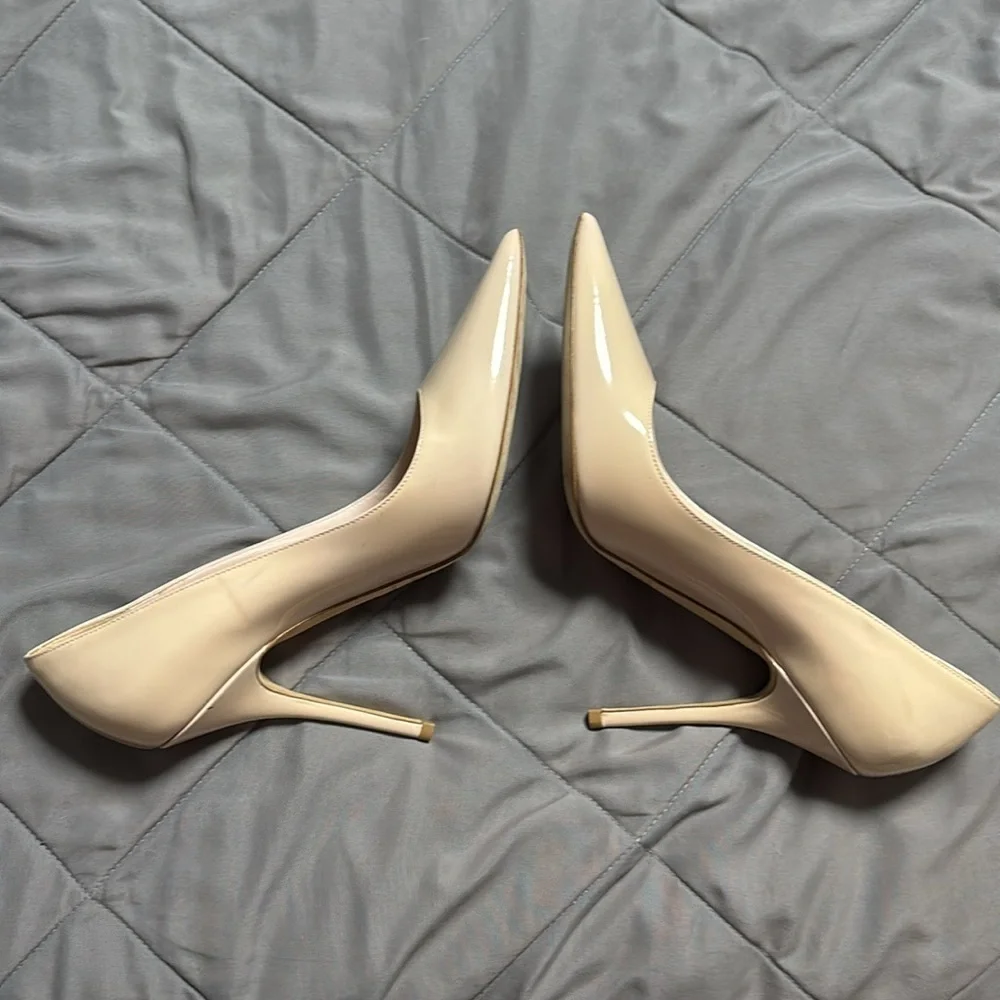 Christian Dior Elegant Essence Pointed Toe Nude Stiletto Heels Size 41
